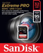 SanDisk 32GB SD Extreme Pro UHS-I U3 V30 95MB/s geheugenkaart - Afbeelding 2