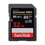 SanDisk 32GB SD Extreme Pro UHS-I U3 V30 95MB/s geheugenkaart